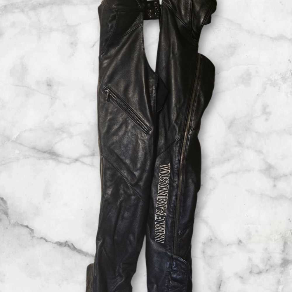 Harley-Davidson Black Leather Chaps